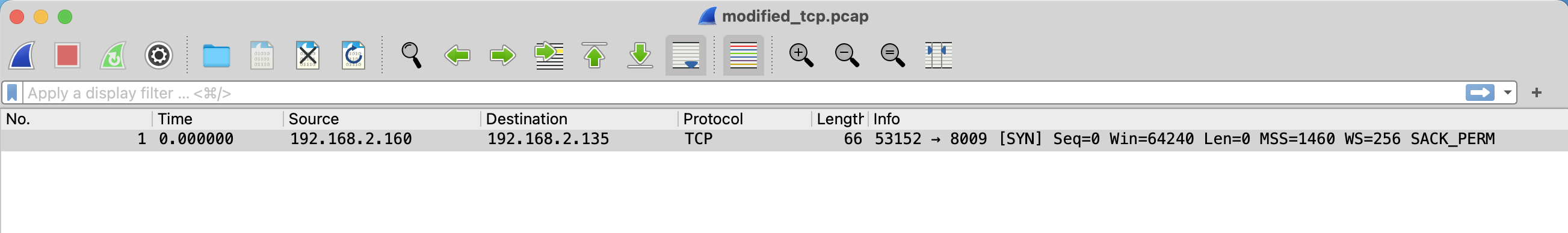 Modified PCAP